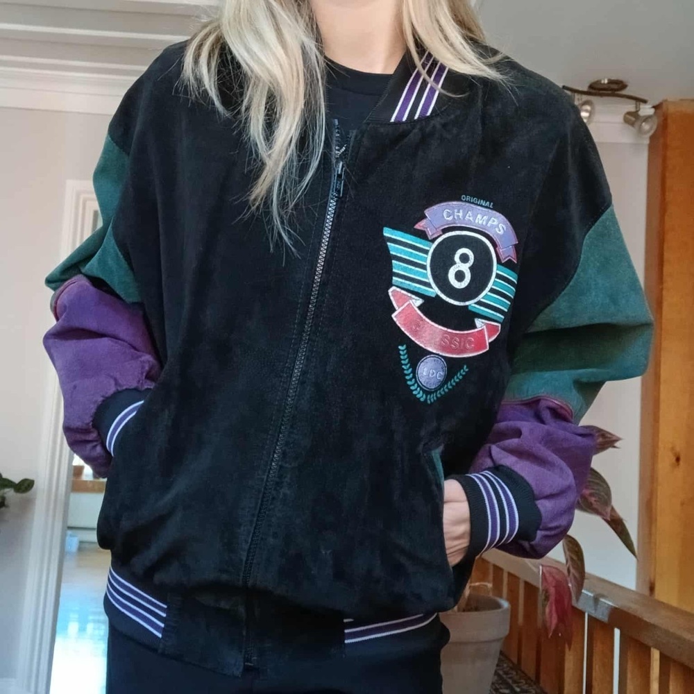Vintage Suede baseball jacket